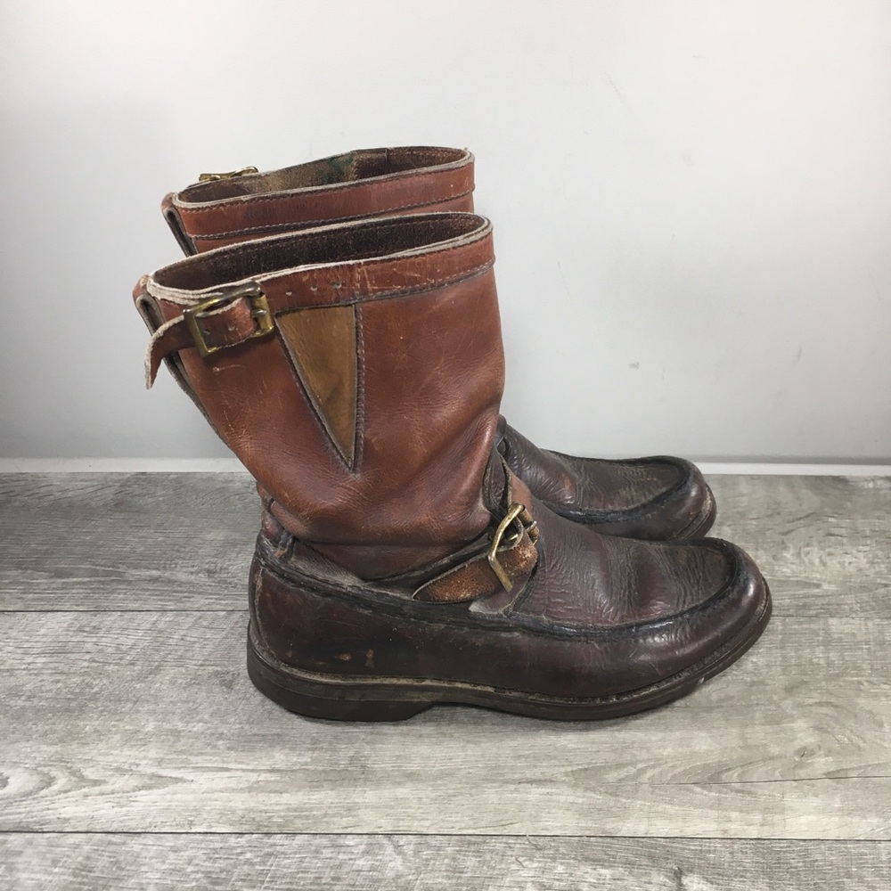 Vintage Gokey's Gokey Botte Sauvage Leather Snake Proof Harness Men's Boots 6.5